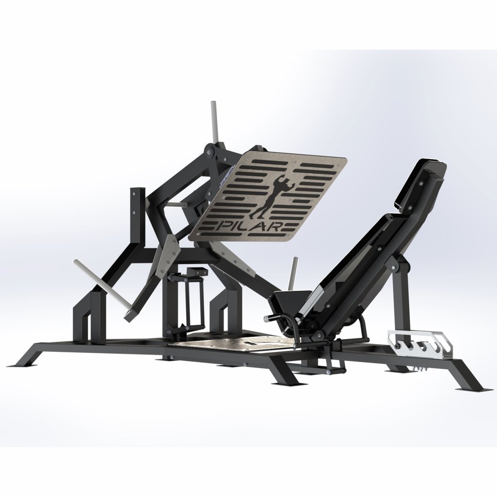 Leg Press 45 Articulado fabricado pela Pilar Fitness